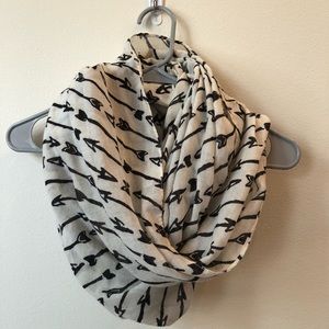 White & Black Infinity Scarf